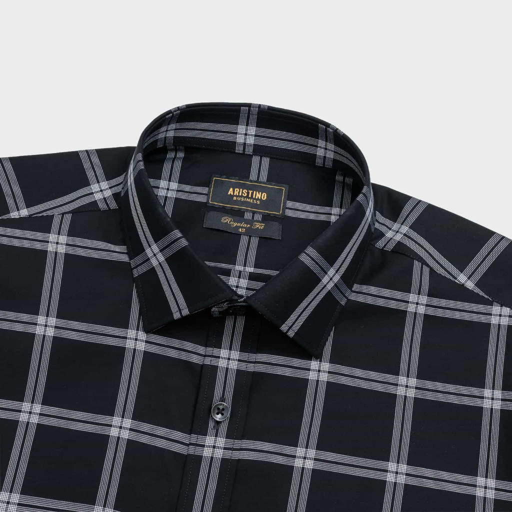 Áo Sơ Mi Ngắn Tay Nam Aristino Business họa tiết đan lát 100% Cotton thoáng khí 1SS602EDP01