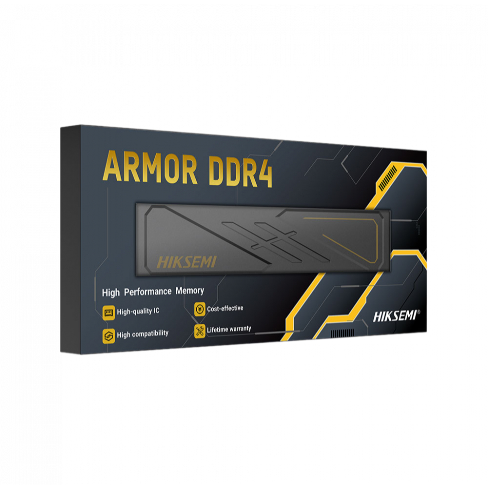 RAM HIKSEMI 16GB/3200, 8GB/3200 MÀU ĐEN UDIMM ARMOR DDR4 (HSC416U32D2 / HSC408U32D2) (có tản) | BigBuy360 - bigbuy360.vn