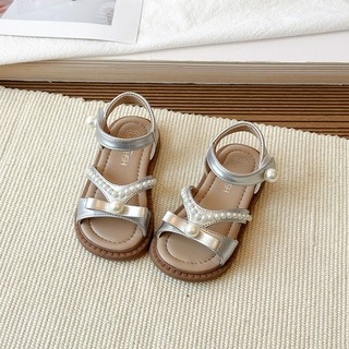[22-31] Dép Sandal Quai Đính Nơ Ngọc Tiểu Thư Cho Bé Gái Từ 2 Tuổi K186