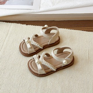 [22-31] Dép Sandal Quai Đính Nơ Ngọc Tiểu Thư Cho Bé Gái Từ 2 Tuổi K186