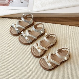 [22-31] Dép Sandal Quai Đính Nơ Ngọc Tiểu Thư Cho Bé Gái Từ 2 Tuổi K186
