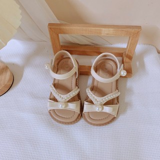 [22-31] Dép Sandal Quai Đính Nơ Ngọc Tiểu Thư Cho Bé Gái Từ 2 Tuổi K186