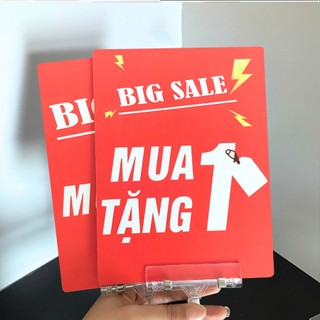 Combo 2 Bảng sale cửa hàng, bảng sale đồng giá 9k, 19k, 29k,...299k, bảng giá size 14cm - Lỗi 1 đổi 1