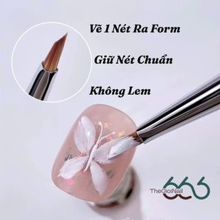 Cọ Vẽ Hoa Tam Giác Lông Chồn Siêu Hot – Cọ Nail Chuyên Dụng Vẽ Hoa Chi Tiết, Mịn, Chuẩn Sắc THEGIOINAIL666