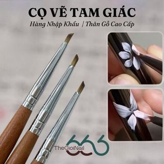 Cọ Vẽ Hoa Tam Giác Lông Chồn Siêu Hot – Cọ Nail Chuyên Dụng Vẽ Hoa Chi Tiết, Mịn, Chuẩn Sắc THEGIOINAIL666