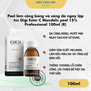 Peel làm căng bóng và sáng da ngay lập tức Gigi Ester C Mandelic peel 15% Professional 100ml (R)