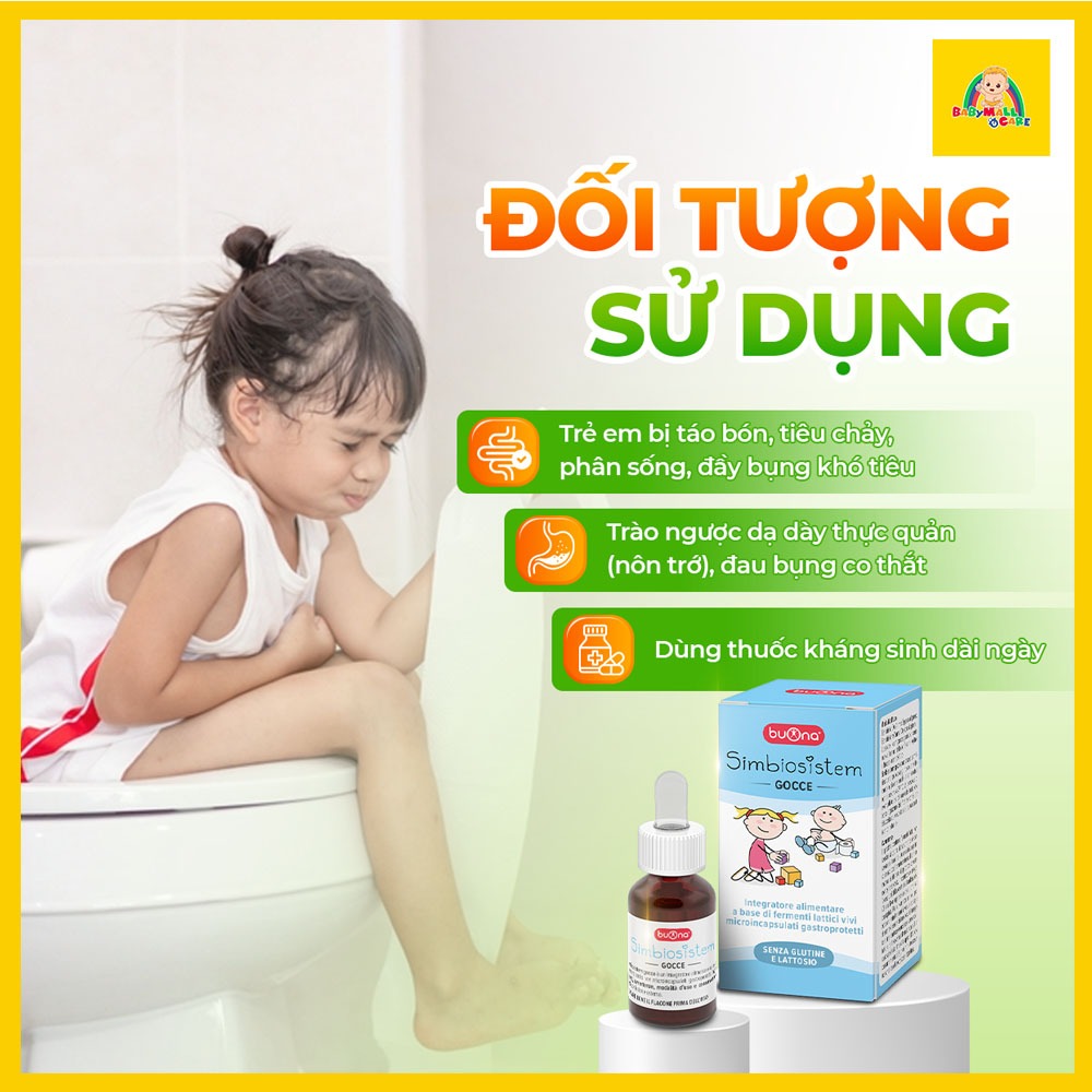 Dung Dịch Nhỏ Giọt Simbiosistem Gocce 10ml Bổ Sung Lợi Khuẩn Cho Bé | Babymall & Care