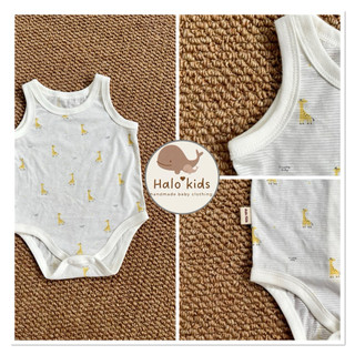 Body chip ba lỗ sát nách chất liệu cotton giấy siêu mỏng ,mát ,thoáng khí cho bé
