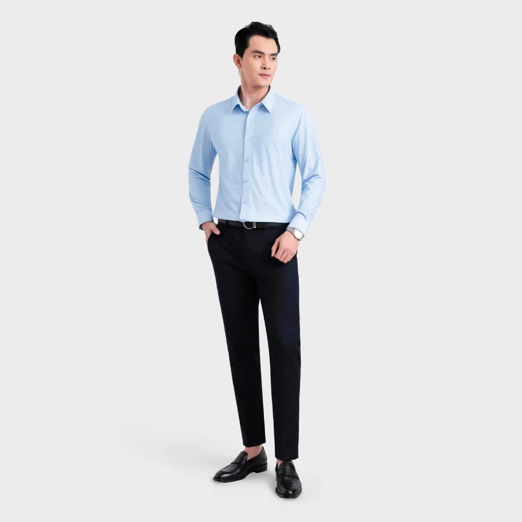Quần Âu Nam Aristino Slim Fit Vải Polyester,Rayon,Spandex Cạp tăng đơ điều chỉnh ATR601EDP01