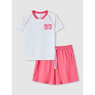 Bộ đồ bé gái YODY cổ tim quần short vải mềm mại thoáng mát 95% cotton ICST26S002