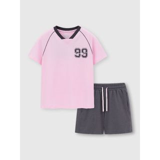 Bộ đồ bé gái YODY cổ tim quần short vải mềm mại thoáng mát 95% cotton ICST26S002