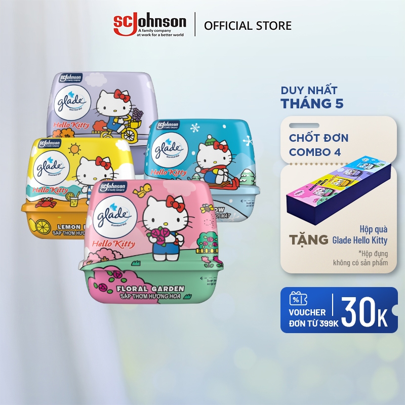 GLADE Combo 3 Sáp Thơm Hello Kitty Khử Mùi Lưu Hương Bền Lâu 180g x3 ...