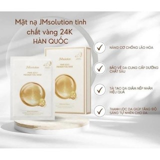 Mặt Nạ Cá Hồi JM Solution Mặt Nạ Vàng 24k JM Water Luminous Salmon Repair Special - Skinora Beauty