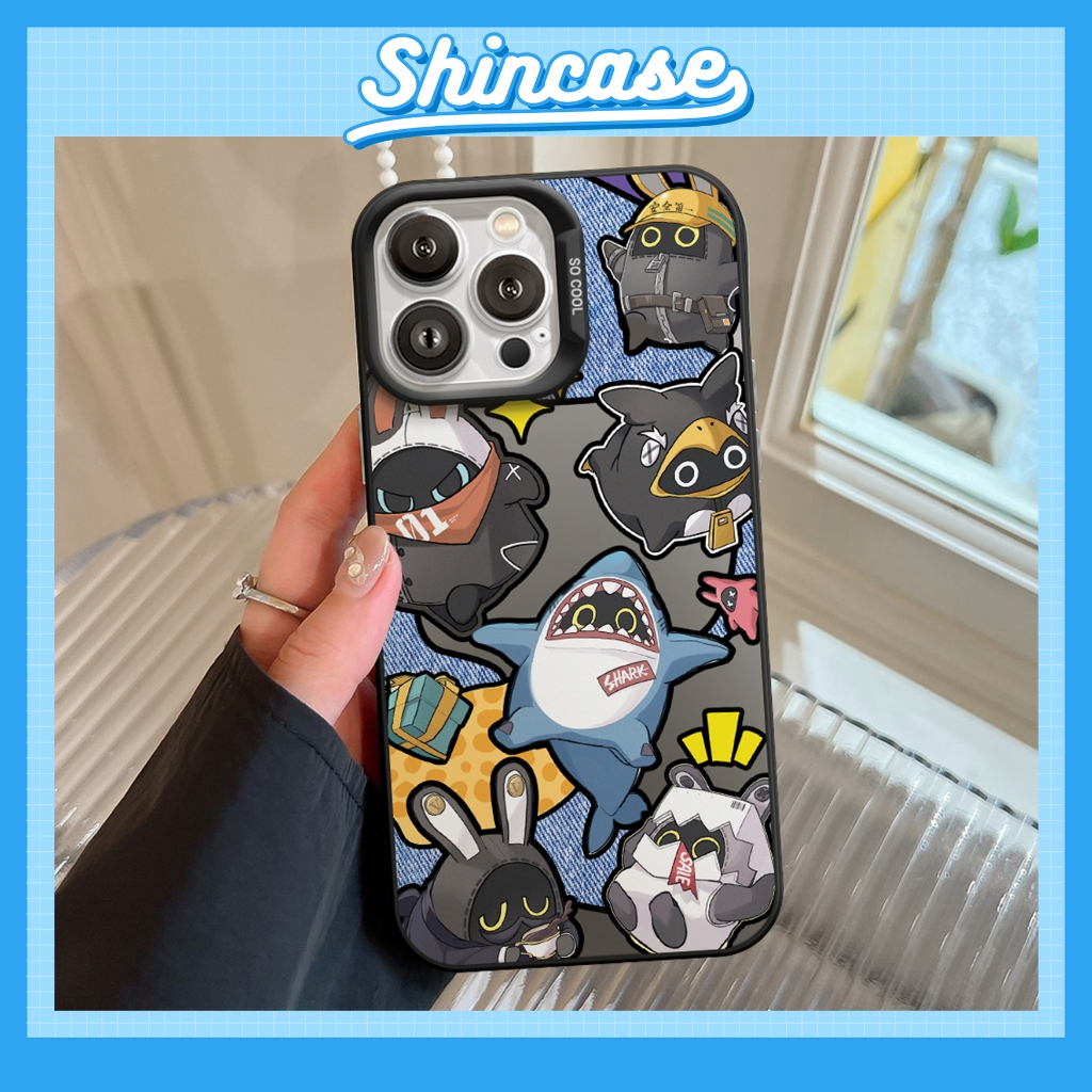 Ốp Lưng iPhone Shark Baby IMD Nhám Chống Sốc, Bảo Vệ Camera Dành Cho iP 7/8/X/XS/11/12/13/14/15/16/17/Plus/Pro/Max/Air