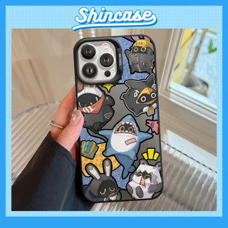 Ốp Lưng iPhone Shark Baby IMD Nhám Chống Sốc, Bảo Vệ Camera Dành Cho iP 7/8/X/XS/11/12/13/14/15/16/17/Plus/Pro/Max/Air