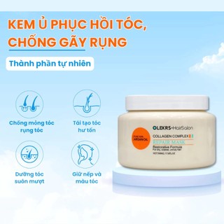 Tinh Dầu Tóc Olexrs Giữ Nếp Tóc Làm Mượt Tóc Tức Thì Kem Ủ Tóc Olexrs Hair Salon Collagen 80ml - Skionra Beauty