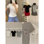 WGWE | Áo thun cotton thêu cherry túi ngực, dáng babytee phong cách Hàn – W9421#