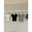 WGWE | Áo thun cotton thêu cherry túi ngực, dáng babytee phong cách Hàn – W9421#