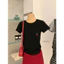 WGWE | Áo thun cotton thêu cherry túi ngực, dáng babytee phong cách Hàn – W9421#
