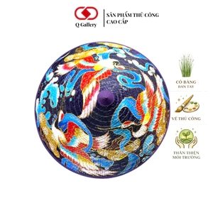 Nón Cỏ Bàng 16V Q Gallery - Đan Vẽ Tay - Vũ Hạc