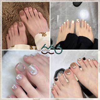 Set Tip Úp Móng Chân Form Lớn Full Cover 500pcs (0–9) – Tip Úp Gel Nhanh, Form Tự Nhiên Chuẩn Salon THEGIOINAIL666