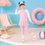 Đồ Bơi Bé Gái Dài Tay Chống Nắng Quần Dài Kèm Váy SHELLS – Baby Shark Shop