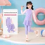 Đồ Bơi Bé Gái Dài Tay Chống Nắng Quần Dài Kèm Váy SHELLS – Baby Shark Shop