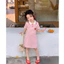 VÁY CỔ BẺ HOẠ TIẾT KẺ CHẤT POLY THÊU GẤU SZ 9- 35 KG VÁY BÉ GÁI MÙA HÈ