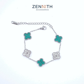 Lắc tay Nữ titan cao cấp Zennith cỏ 4 lá mang lại may mắn ZENNITH ACCESSORIES ZNLT11
