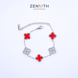 Lắc tay Nữ titan cao cấp Zennith cỏ 4 lá mang lại may mắn ZENNITH ACCESSORIES ZNLT11