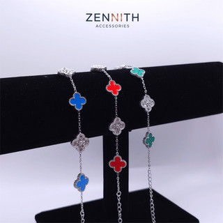 Lắc tay Nữ titan cao cấp Zennith cỏ 4 lá mang lại may mắn ZENNITH ACCESSORIES ZNLT11