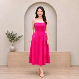 Váy 2 Dây Nữ Chun Lưng Chất Lụa Mango Mặc Nhà Đi Biển Dạo Phố, Đầm Nữ Hai Dây Mùa Hè Trẻ Trung VD04 BIGSIZE 72KG BEEKIDS