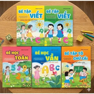 Sách - Combo 5 cuốn Bé Tập Viết, Tô Chữ Cái, Học Vần và Học Toán (Đặng Thị Dung) - ndbooks