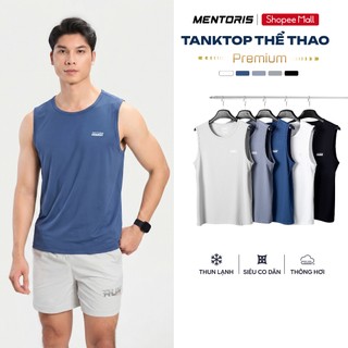 Áo Ba Lỗ Nam MENTORIS, Áo Tanktop Vải Coolmax, Thoáng Khí, Form Regular Fit,Vận Động Thoải Mái MTT01