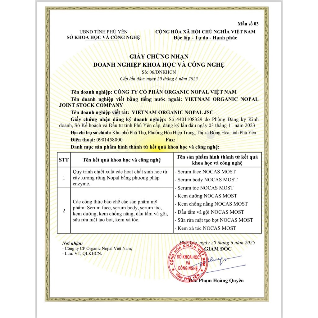 Kem dưỡng da thiên nhiên Nocas Most chiết xuất Xương rồng dưỡng ẩm da, giảm thâm nám, trắng da 50g