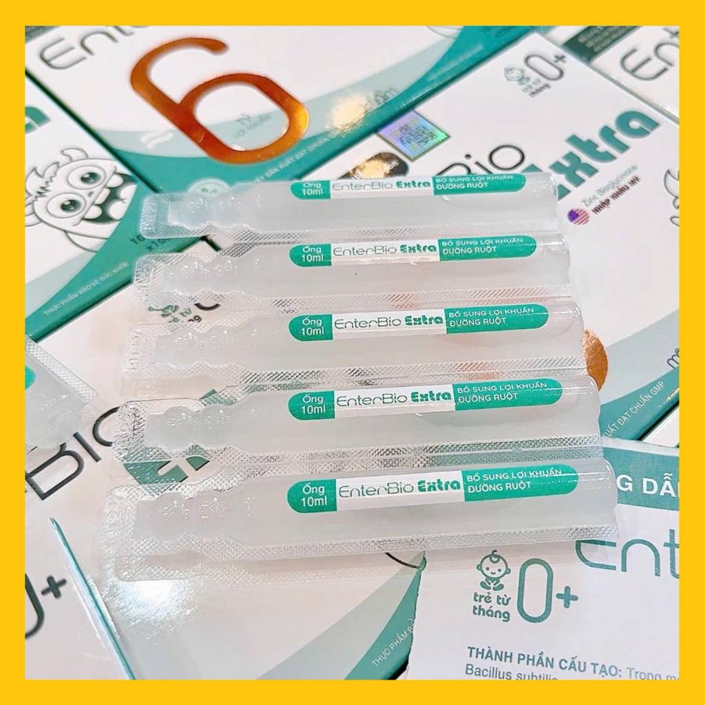 Men Vi Sinh EnterBio Extra Hỗ Trợ Tiêu Hóa Cho Bé Từ 0 Tháng Tuổi Hộp 10 Ống | Babymall & Care