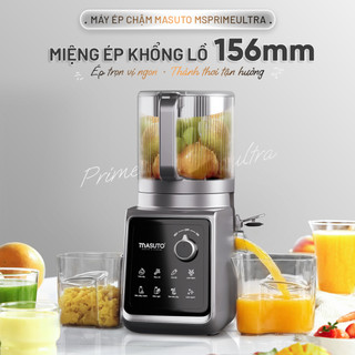 Máy Ép Chậm Làm Kem Toàn Năng 8in1 MSPrimeUltra, Công Suất 150W, Ống Tiếp Cực Đại 156mm, Ép Kiệt 99%