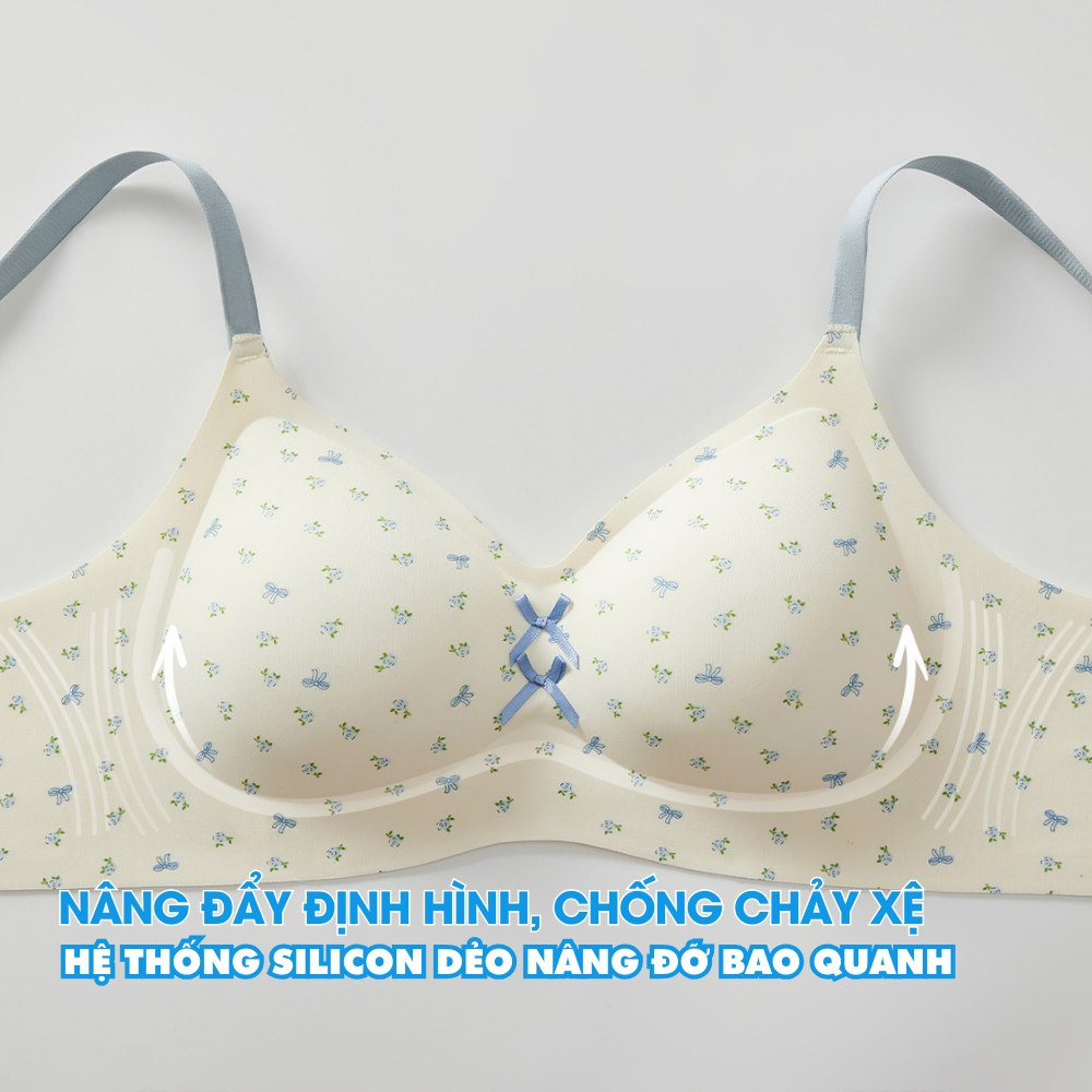 Áo Ngực Áo Lót Nữ Chất Su Không Gọng Mút Giọt Nước Mềm Mại Thoáng Khí Không Lộ Viền ZANABRA A967