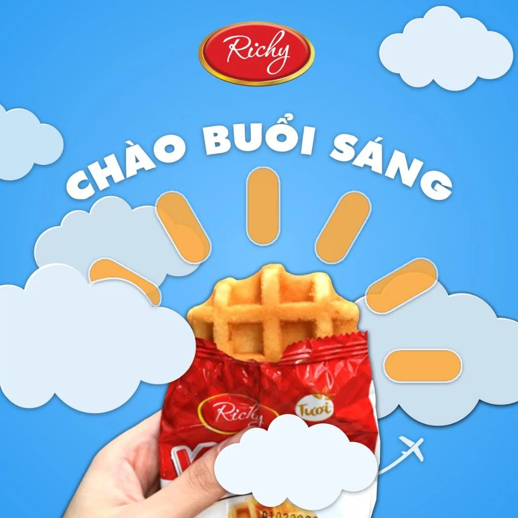 [Tặng quà đơn từ129k][VỊ SỮA MỚI] Combo 3 bịch bánh Karo chà bông sợi gà, Bánh ăn sáng, Bánh kẹo Richy, HSD 45 ngày