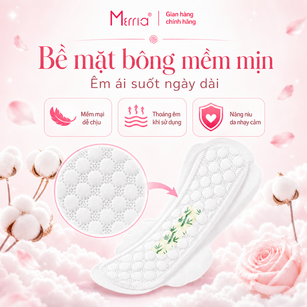 Băng Vệ Sinh White Rose, Băng Vệ Sinh Hằng Ngày Mềm Mịn Khô Thoáng Ngày Và Đêm Merria Việt Nam AMIZIN