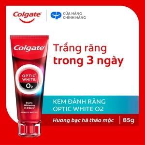 Kem Đánh Răng Colgate Optic White O2 Oxy Hoạt Tính trắng răng 3 ngày 85g