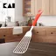 Xẻng lật thức ăn bản rộng có rãnh Sạn Lỗ Inox Kai bằng inox cao cấp Nhật Bản cán đỏ KAI DE5832