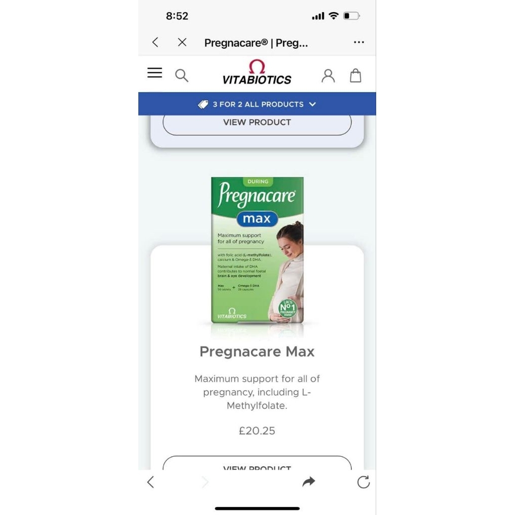 [Mẫu Mới+Date 2028] Vitamin tổng hợp Bầu Pregnacare Max 84 viên giúp mẹ bầu khỏe, không thiếu máu, đỡ nghén