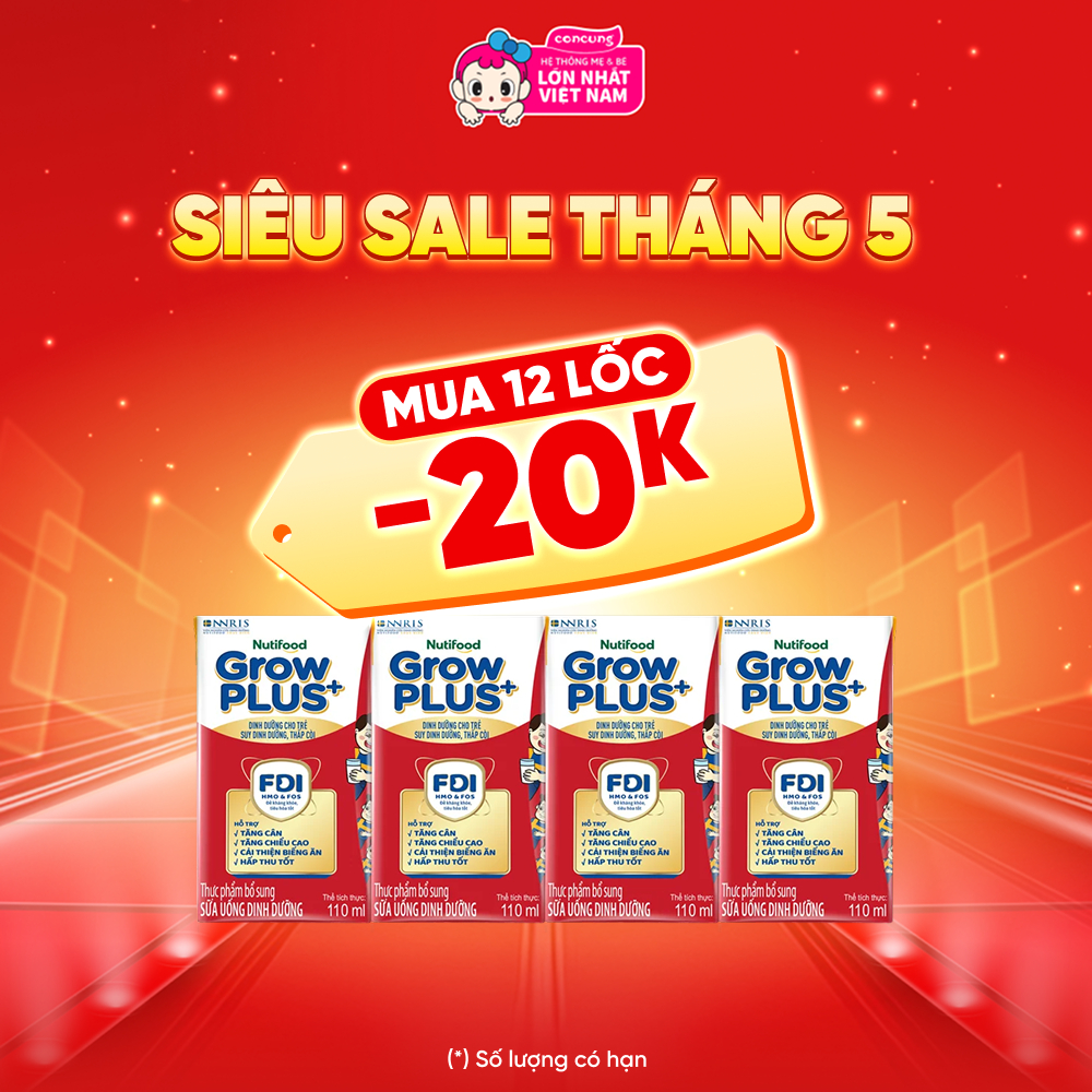 Sữa GrowPLUS+ Hộp 110ml (lốc 4 hộp)