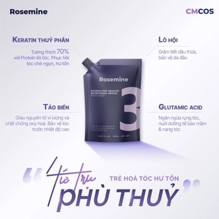 Ủ Tóc Rosemine Làm Mượt Tóc Mặt Nạ Ủ Tóc Keratin Rosemine Ngăn Gãy Rụng Tóc Phục Hồi Tóc - Skinora Beauty