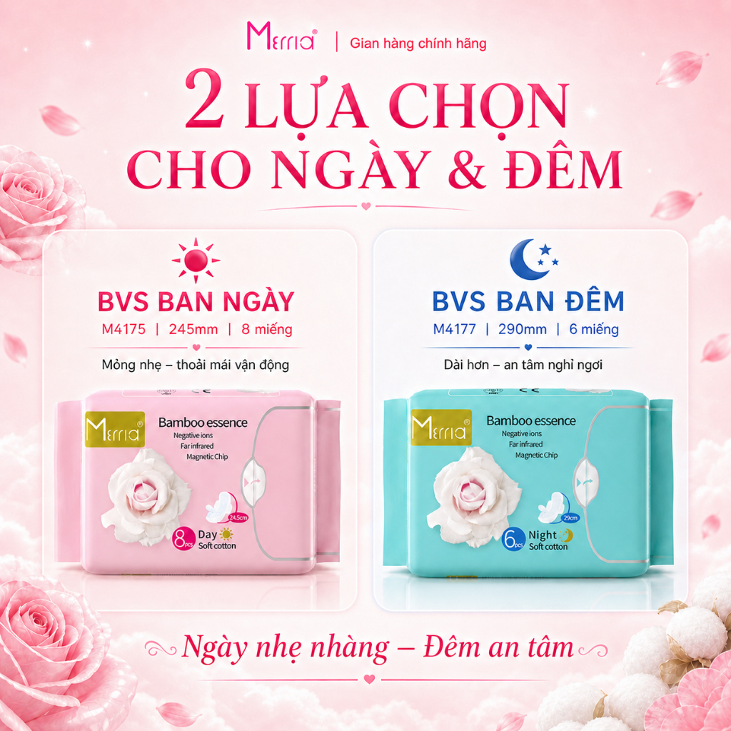 Băng Vệ Sinh White Rose, Băng Vệ Sinh Hằng Ngày Mềm Mịn Khô Thoáng Ngày Và Đêm Merria Việt Nam AMIZIN