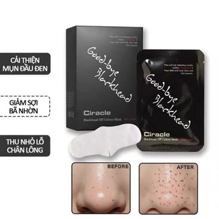 Miếng Đẩy Mụn Đầu Đen Good bye Blackhead Ciracle Mặt Nạ Lột Mụn Đầu Đen Good Bye Hộp 20 Miếng - Skinora Beauty