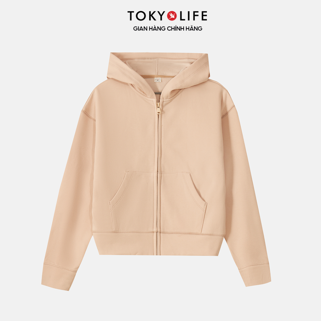 Áo Khoác Hoodie Nữ Lót Lông Thỏ Mềm Mại Dày Dặn 40002376 - TOKYOLIFE