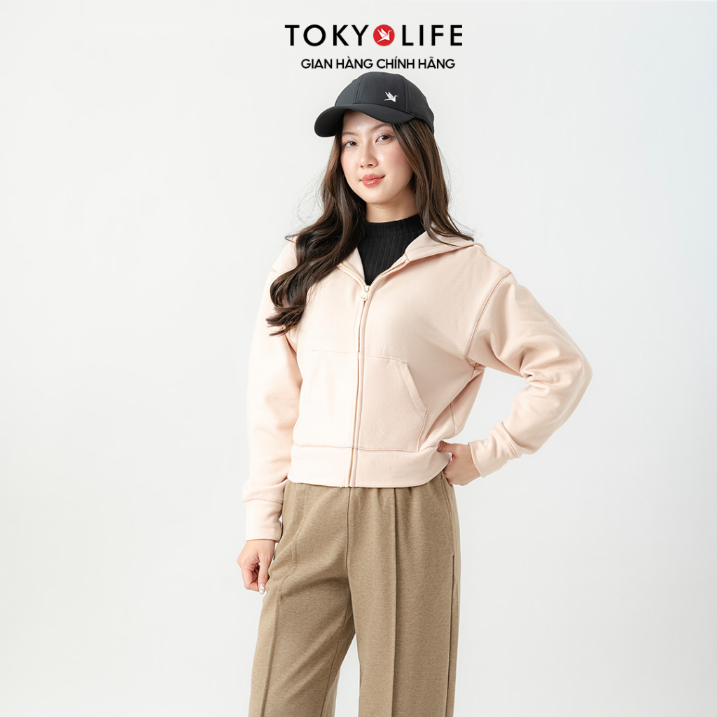 Áo Khoác Hoodie Nữ Lót Lông Thỏ Mềm Mại Dày Dặn 40002376 - TOKYOLIFE