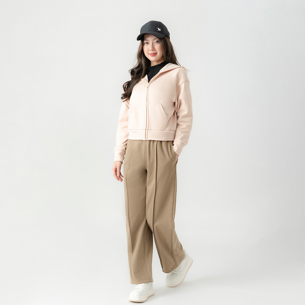 Áo Khoác Hoodie Nữ Lót Lông Thỏ Mềm Mại Dày Dặn 40002376 - TOKYOLIFE